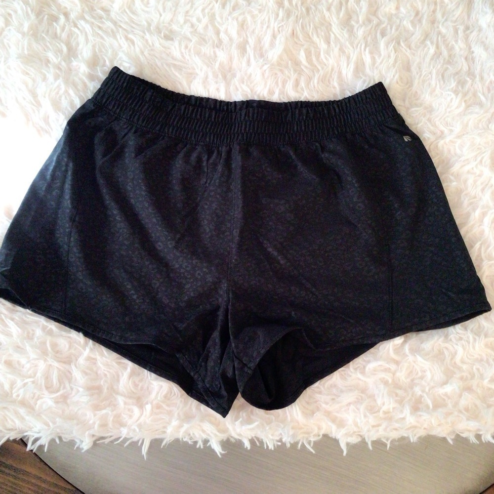 Womens Marika Leopard Emboss Active Shorts with Panty Lining